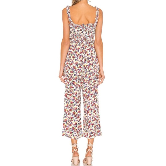Faithfull The Brand Bernard Smocked Floral Jumpsuit - Picture 3 of 3